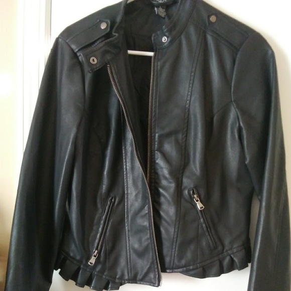 Rue21 Jackets & Blazers - Black leather women's jacket